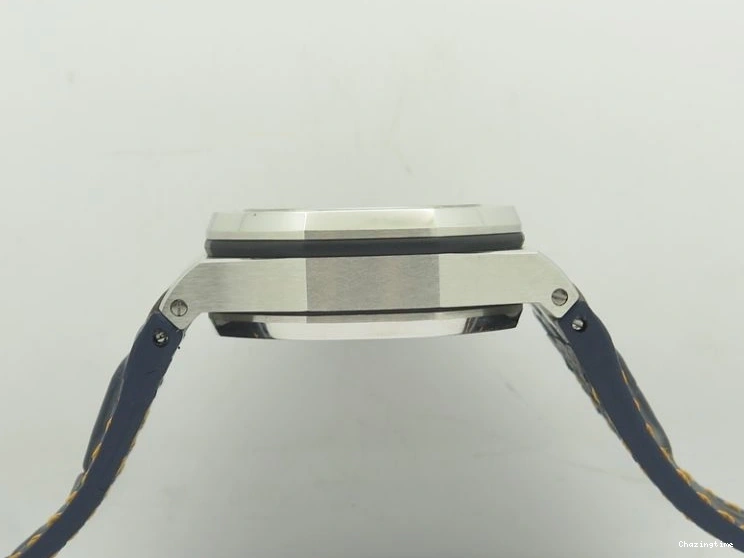 0207 De Ville MK 1:1 Best Edition YG Blue Dial On Black Leather Asian Seagull T1701 (Sec@6) Upgraded 8234